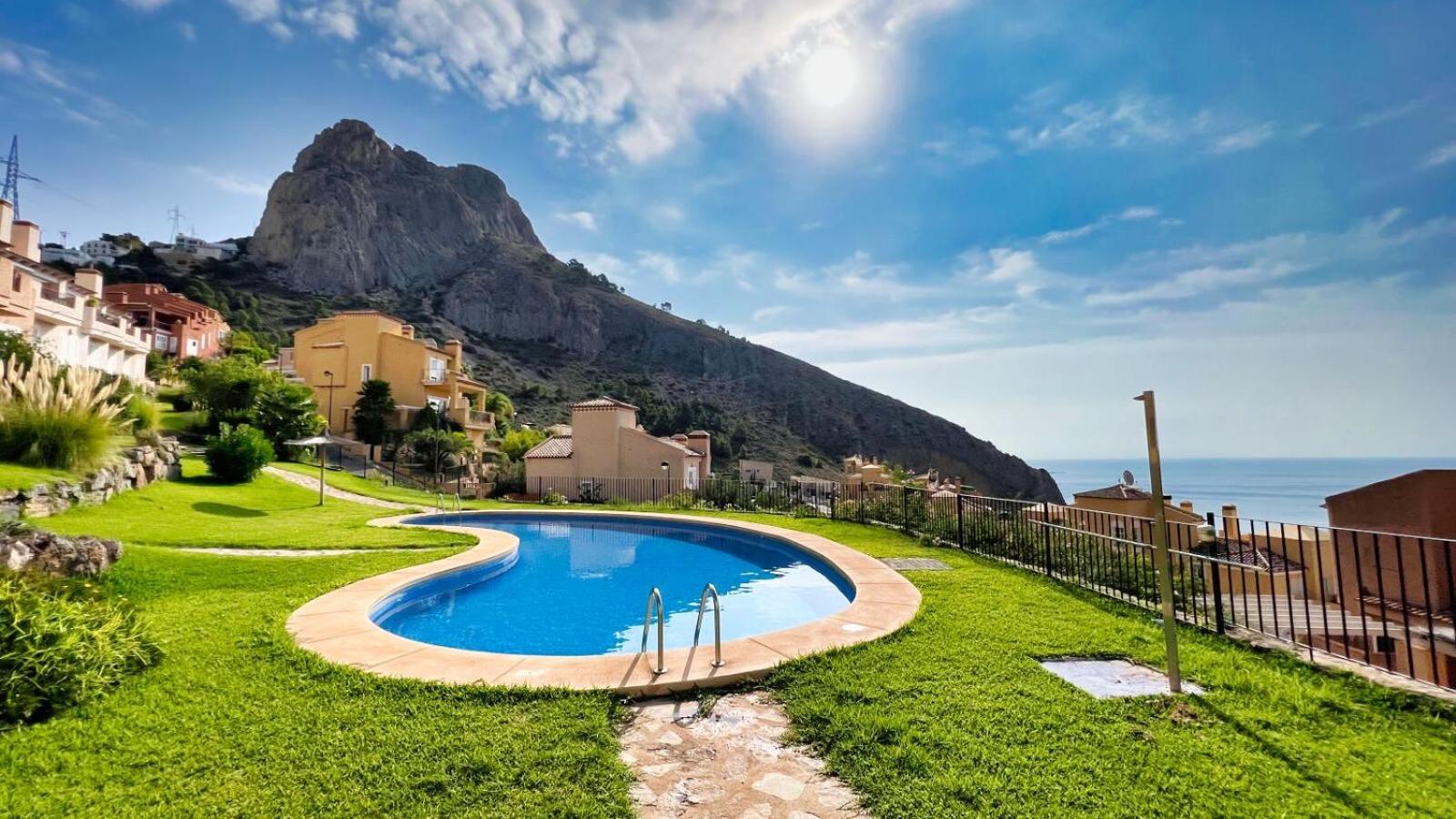 Charming Townhouse With Sea Views & Pool In Altea Villa Calp Exterior foto